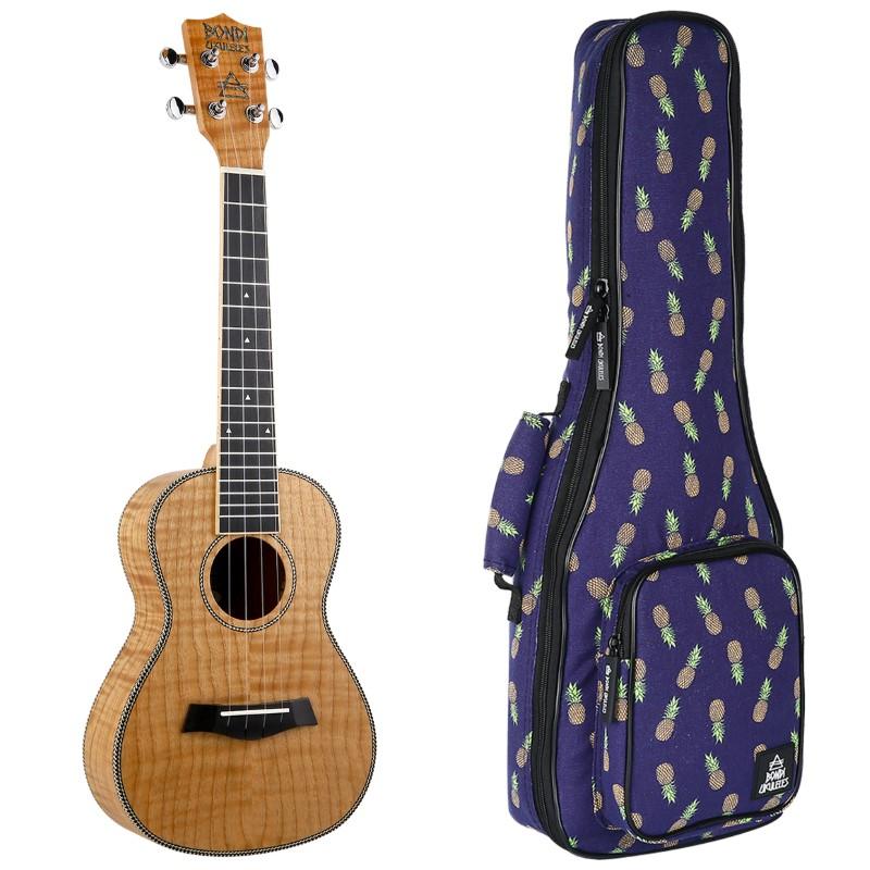 Bondi Tiger Oak Concert Ukulele Left Handed