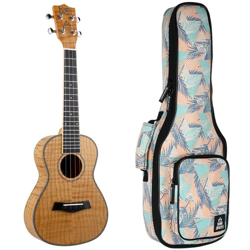 Bondi Tiger Oak Concert Ukulele Left Handed