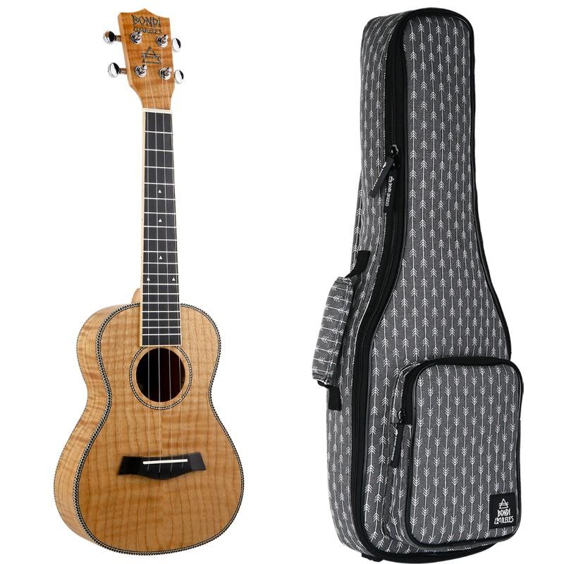 Bondi Tiger Oak Concert Ukulele Left Handed