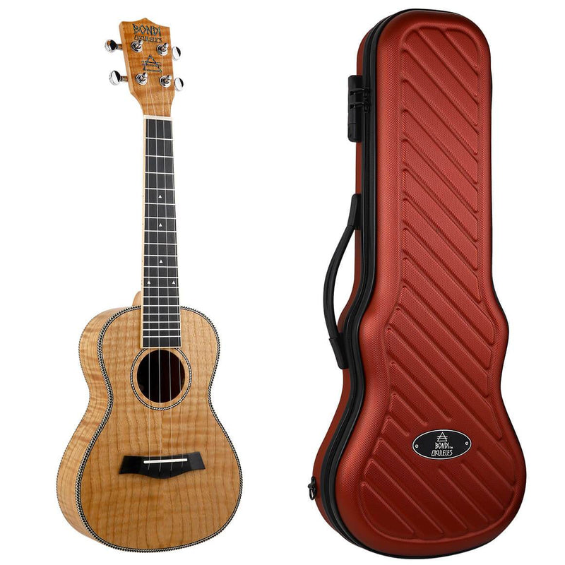 Bondi Tiger Oak Concert Ukulele Left Handed
