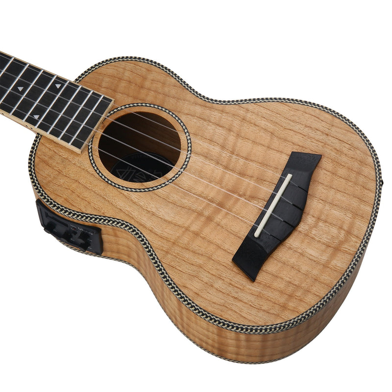 Bondi Tiger Oak Soprano Electric Ukulele