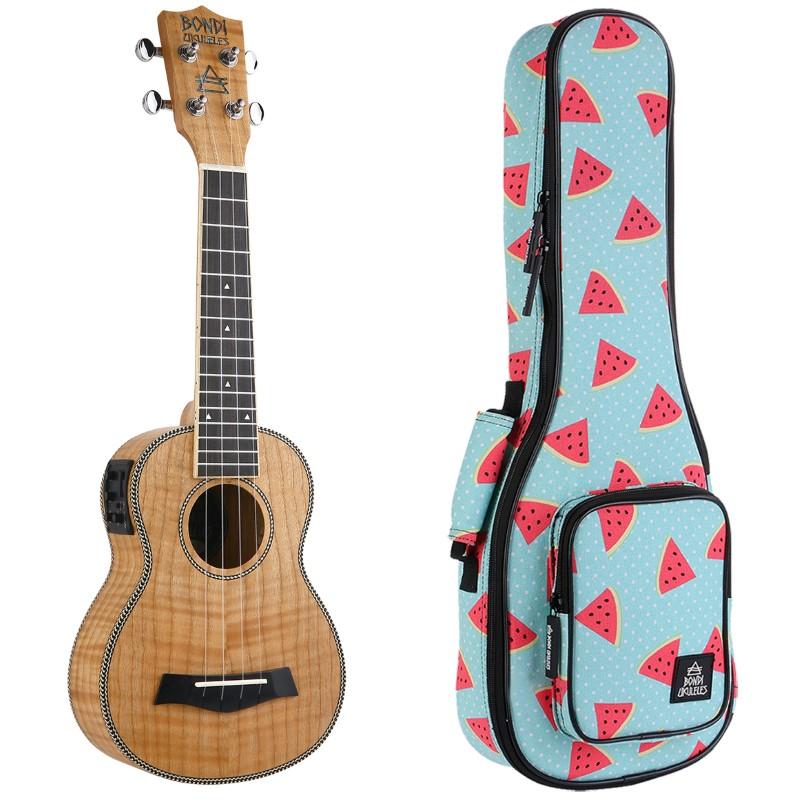 Bondi Tiger Oak Soprano Electric Ukulele