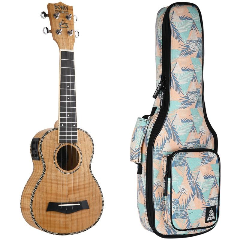 Bondi Tiger Oak Soprano Electric Ukulele