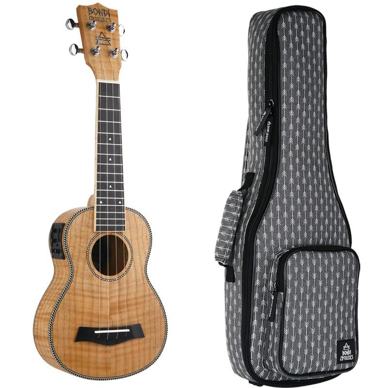 Bondi Tiger Oak Soprano Electric Ukulele