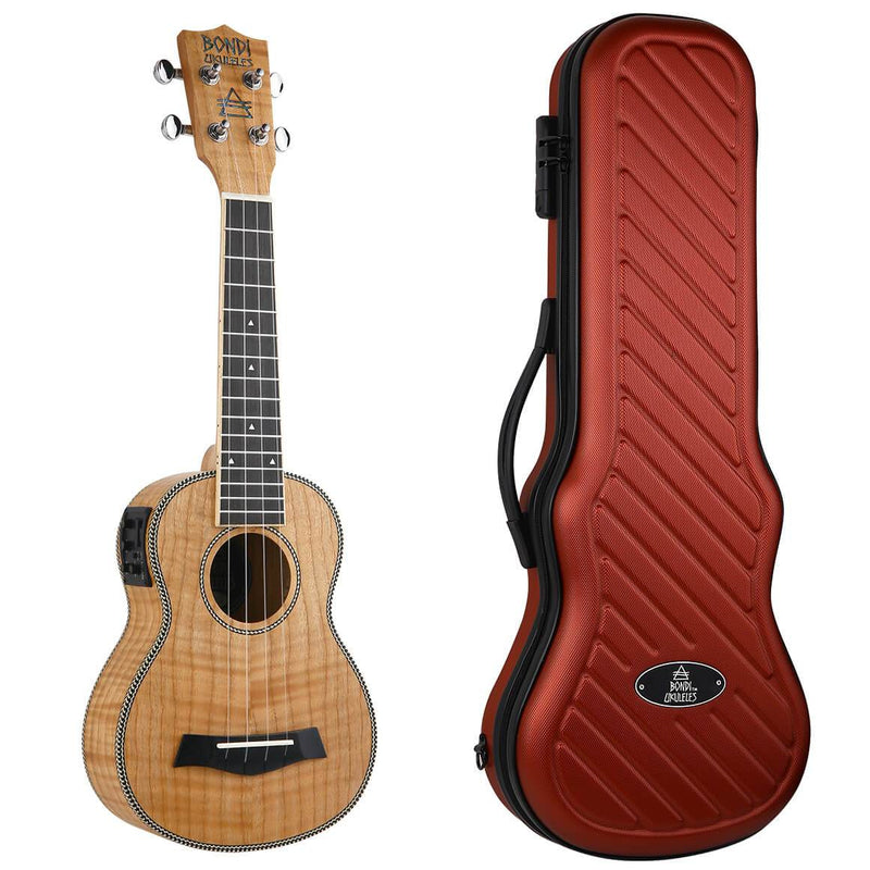 Bondi Tiger Oak Soprano Electric Ukulele