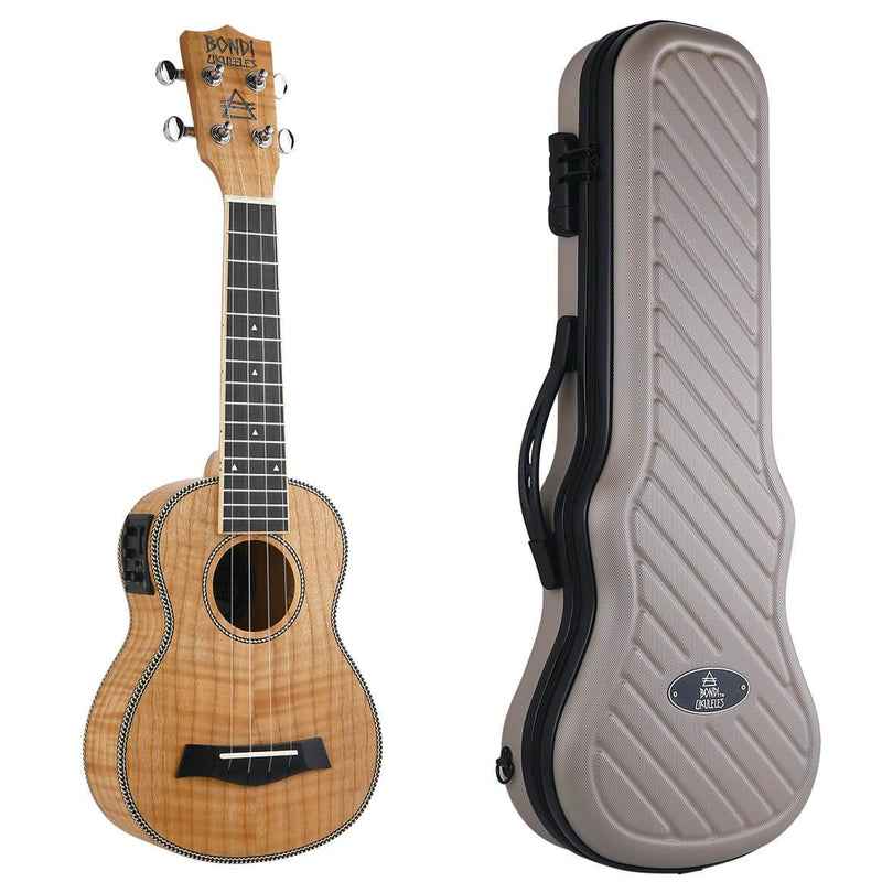 Bondi Tiger Oak Soprano Electric Ukulele