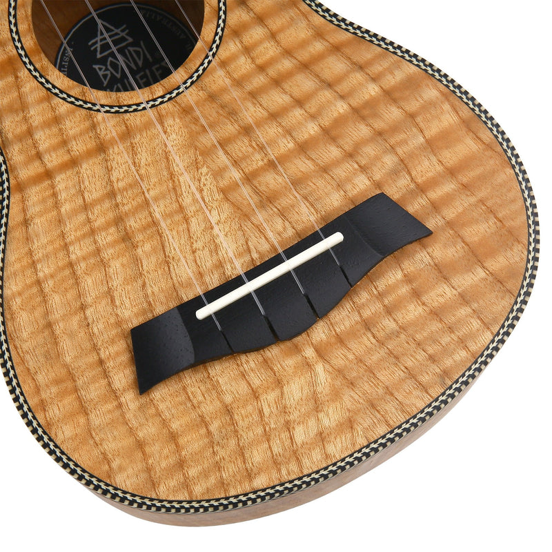 Bondi Tiger Oak Soprano Ukulele Left Handed
