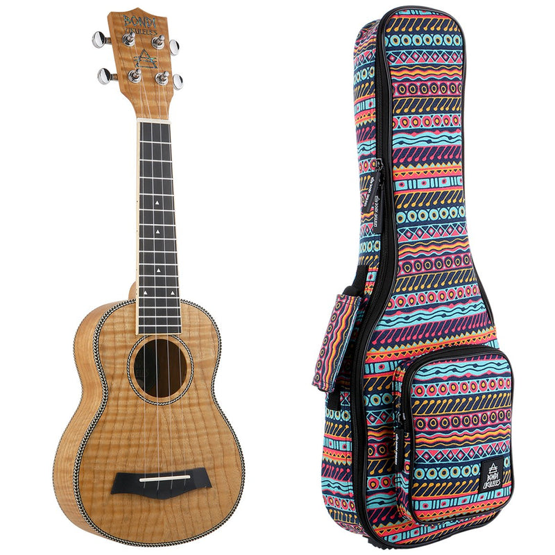 Bondi Tiger Oak Soprano Ukulele Left Handed