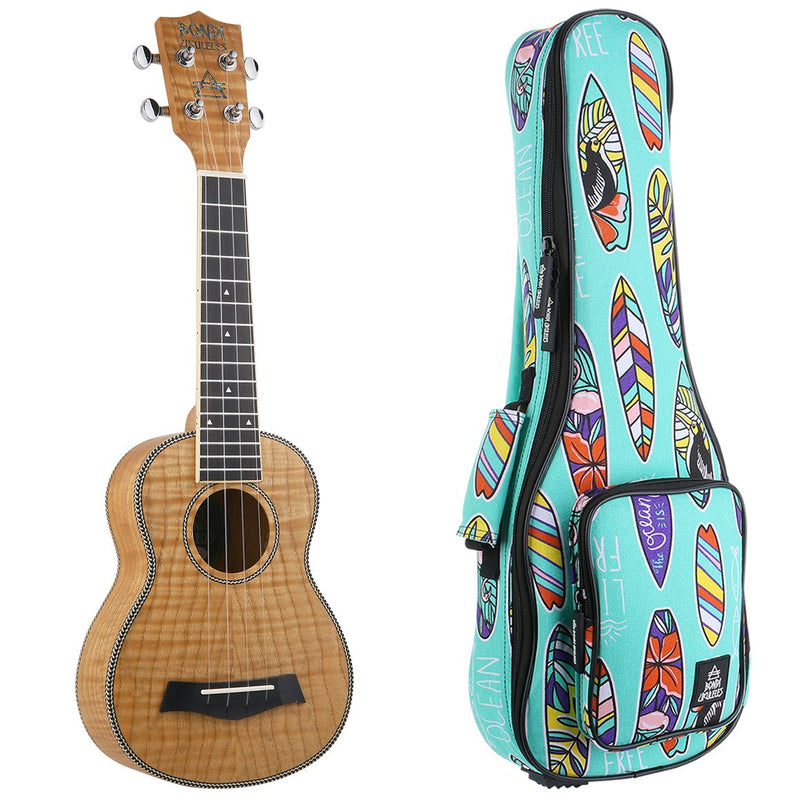 Bondi Tiger Oak Soprano Ukulele Left Handed