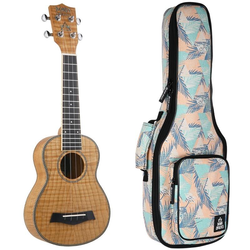 Bondi Tiger Oak Soprano Ukulele Left Handed
