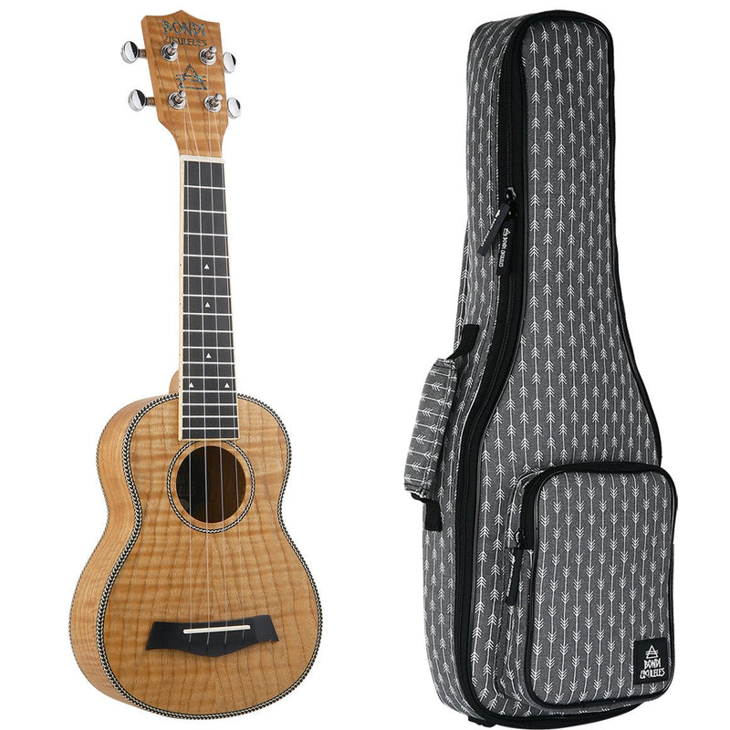 Bondi Tiger Oak Soprano Ukulele Left Handed