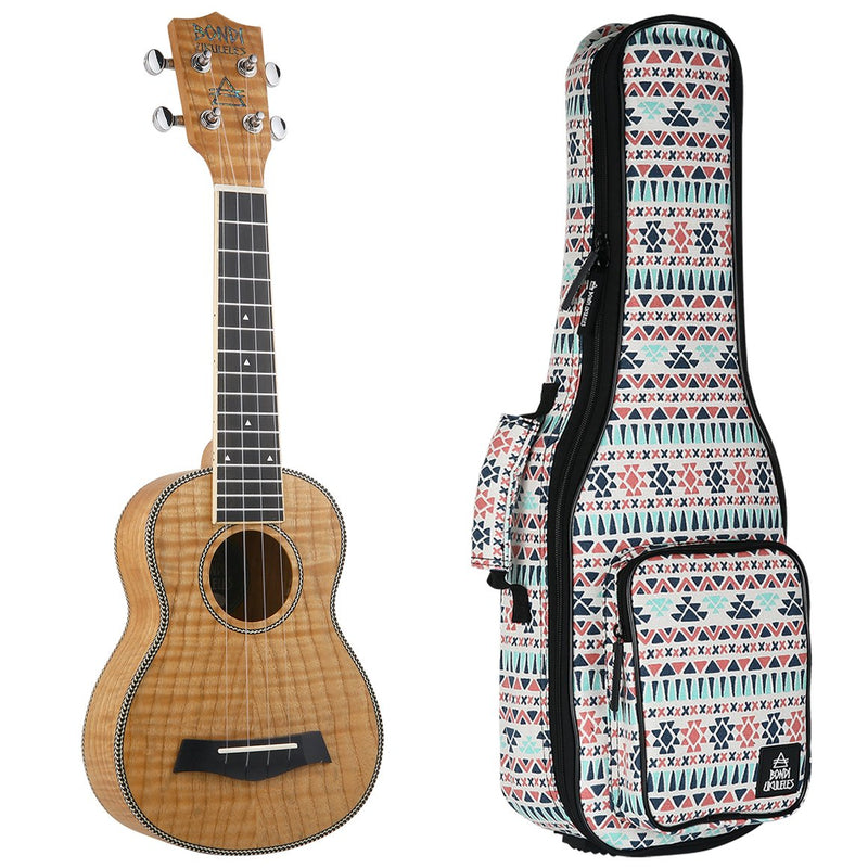 Bondi Tiger Oak Soprano Ukulele Left Handed