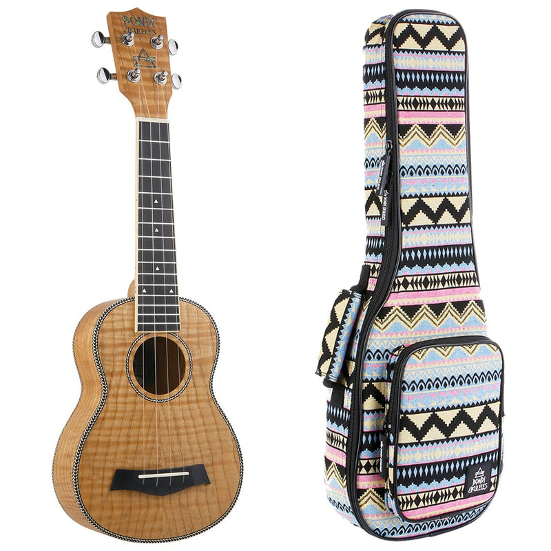 Bondi Tiger Oak Soprano Ukulele Left Handed