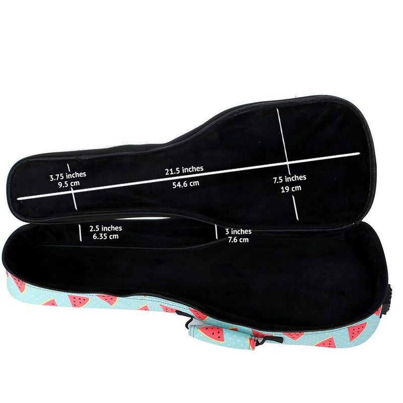 Bondi Watermelon Delight Ukulele Gig Bag - Soprano Size