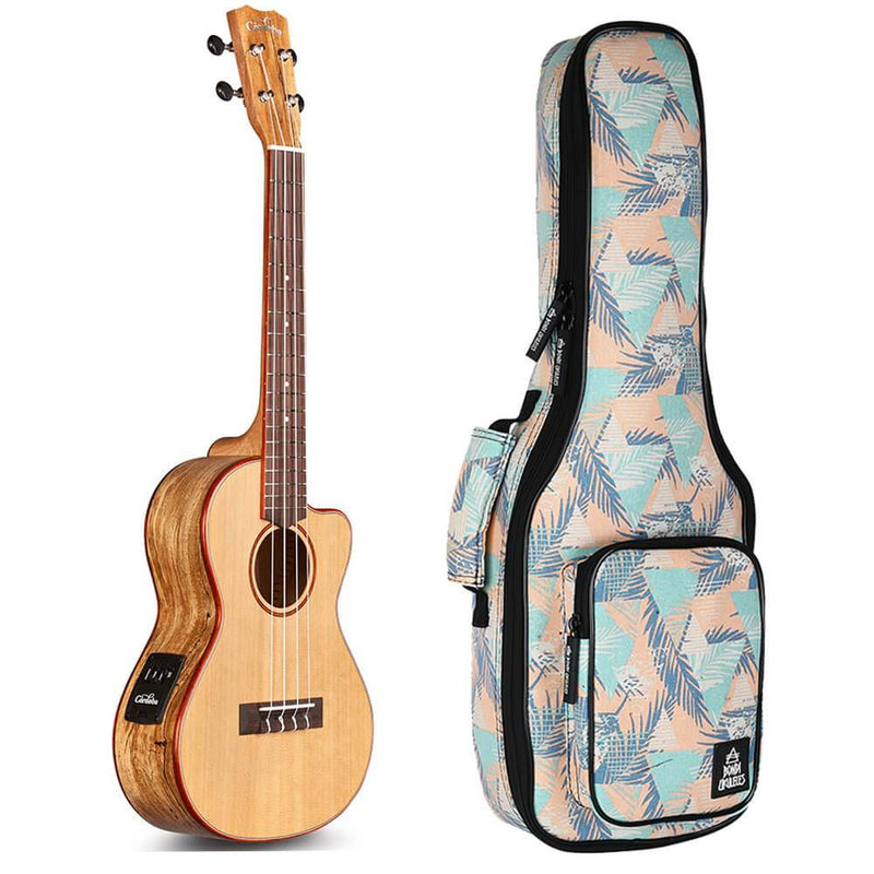 Cordoba 24T-CE Spruce & Spalted Maple Tenor Electric Ukulele