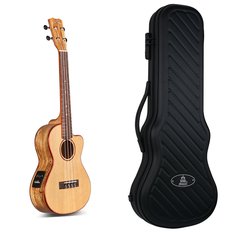 Cordoba 24T-CE Spruce & Spalted Maple Tenor Electric Ukulele