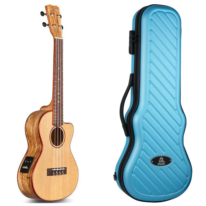 Cordoba 24T-CE Spruce & Spalted Maple Tenor Electric Ukulele