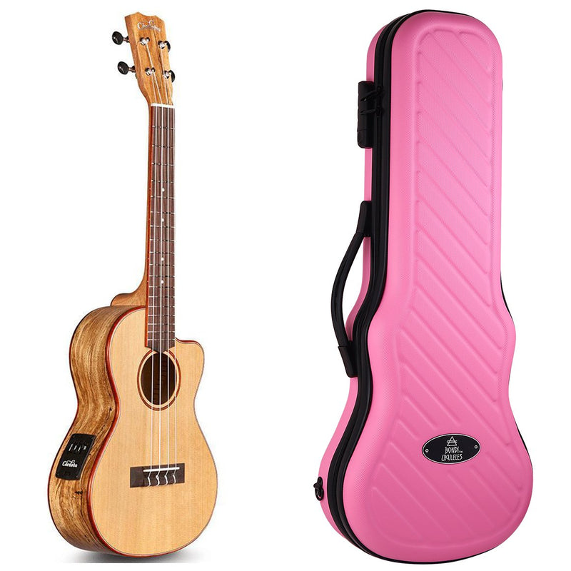 Cordoba 24T-CE Spruce & Spalted Maple Tenor Electric Ukulele