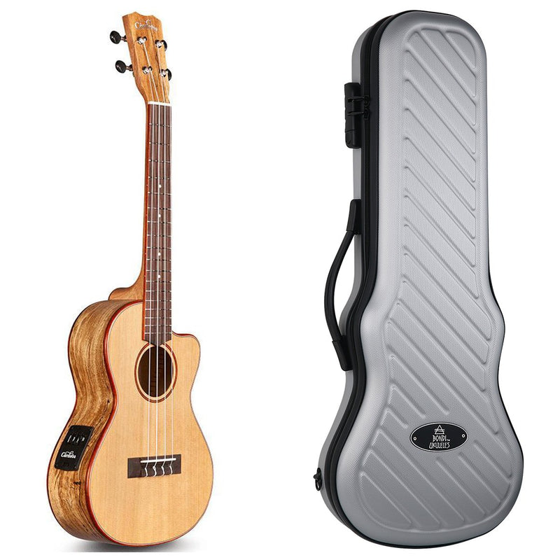 Cordoba 24T-CE Spruce & Spalted Maple Tenor Electric Ukulele