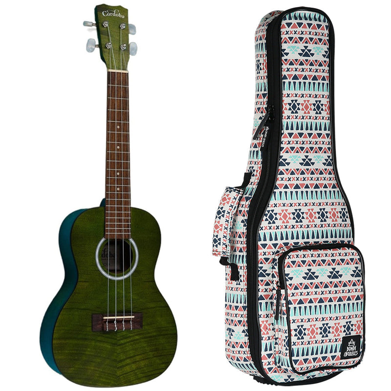 Cordoba CO-15CFMJG Concert Ukulele - Jade Green