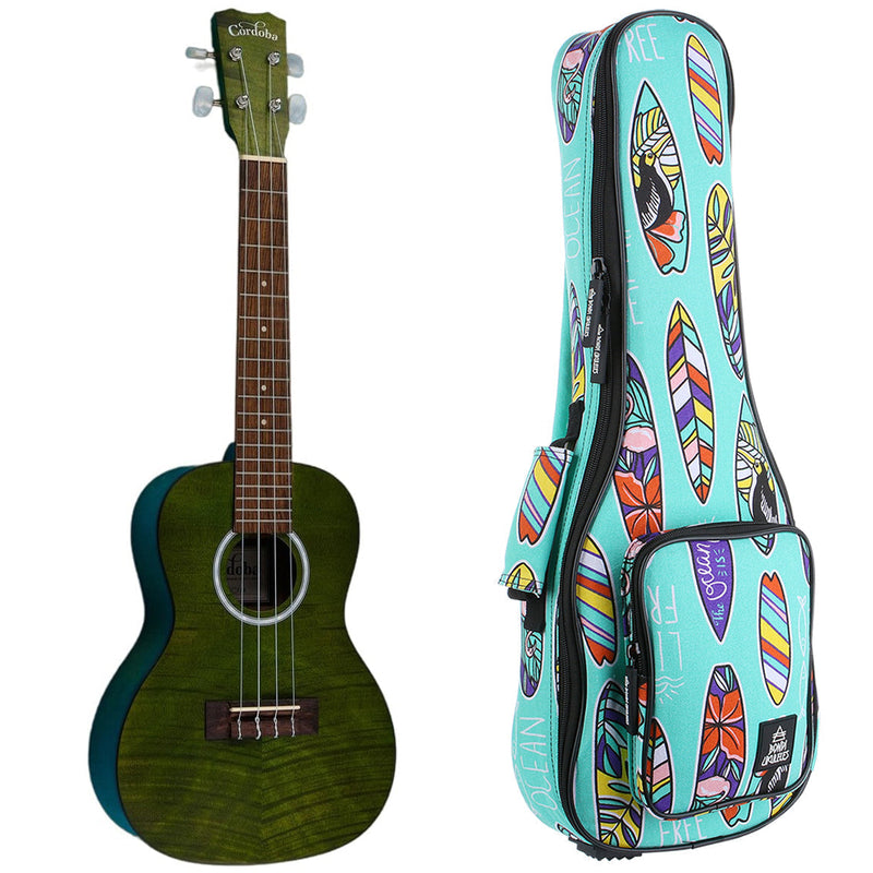 Cordoba CO-15CFMJG Concert Ukulele - Jade Green