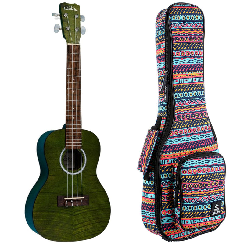 Cordoba CO-15CFMJG Concert Ukulele - Jade Green