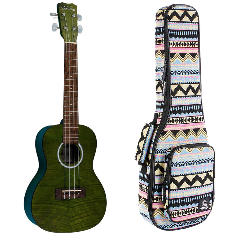 Cordoba CO-15CFMJG Concert Ukulele - Jade Green