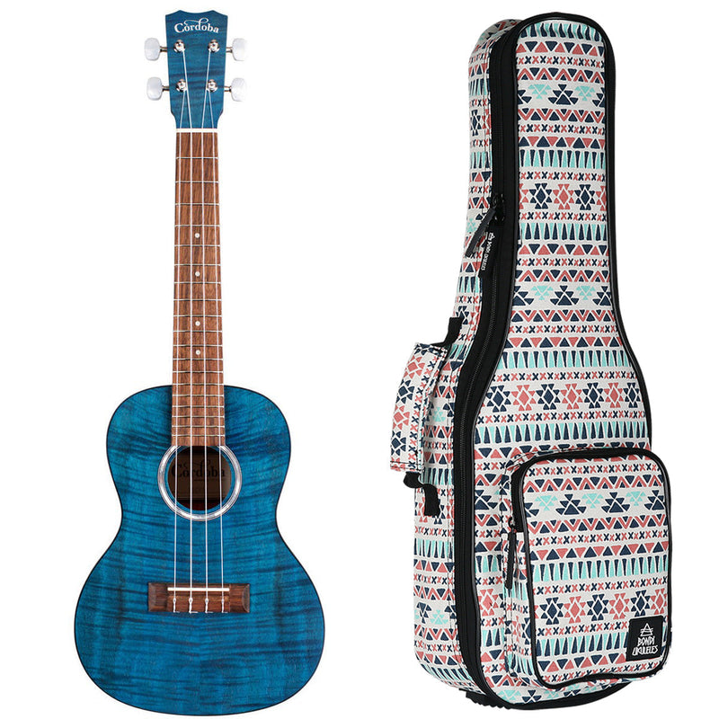 Cordoba CO-15CFMSB Concert Ukulele - Sapphire Blue