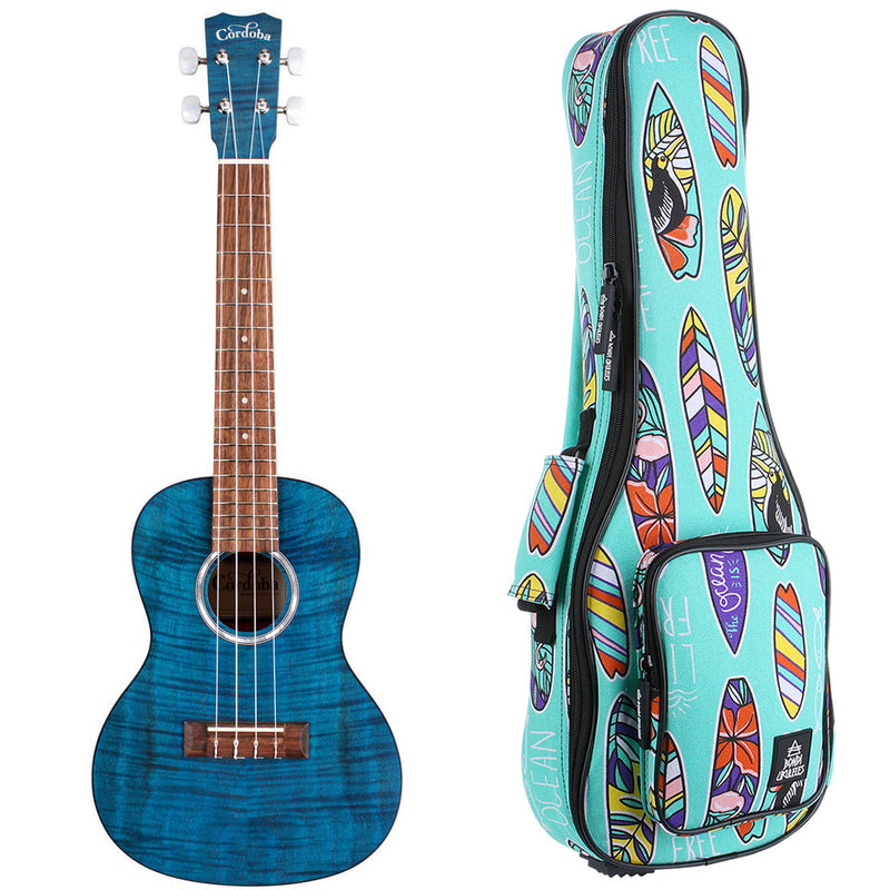 Cordoba CO-15CFMSB Concert Ukulele - Sapphire Blue