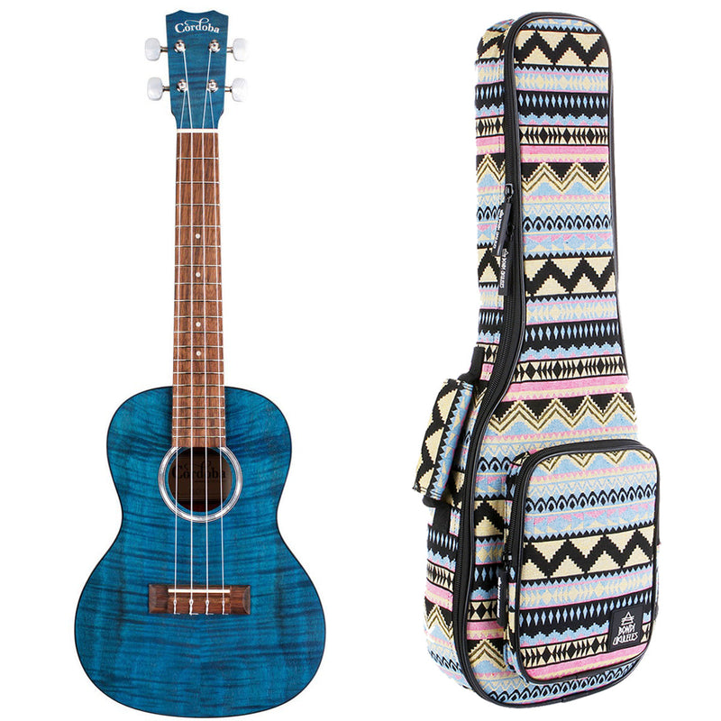 Cordoba CO-15CFMSB Concert Ukulele - Sapphire Blue