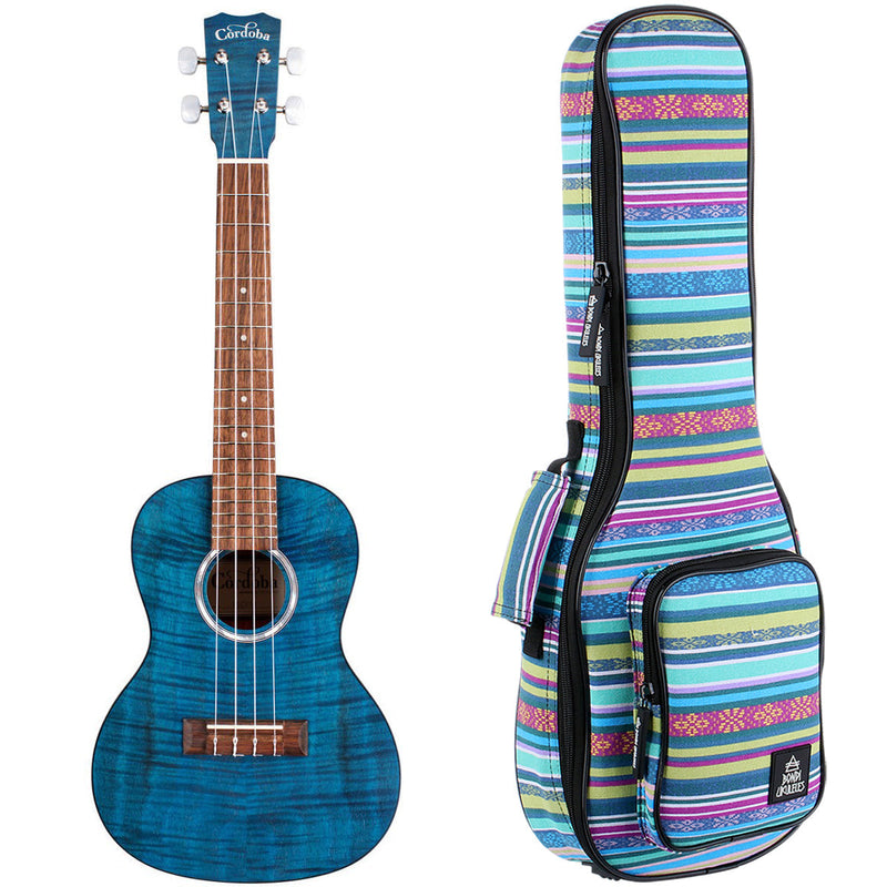 Cordoba CO-15CFMSB Concert Ukulele - Sapphire Blue