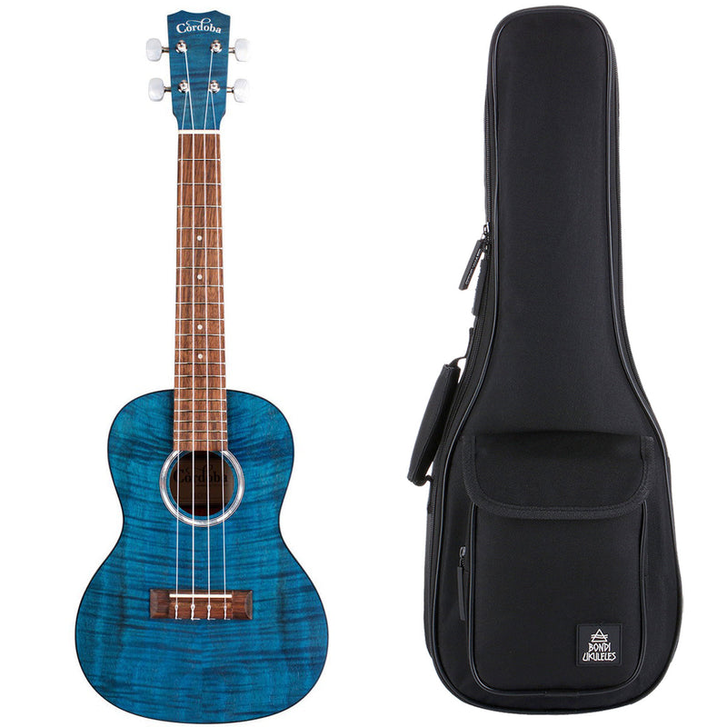 Cordoba CO-15CFMSB Concert Ukulele - Sapphire Blue