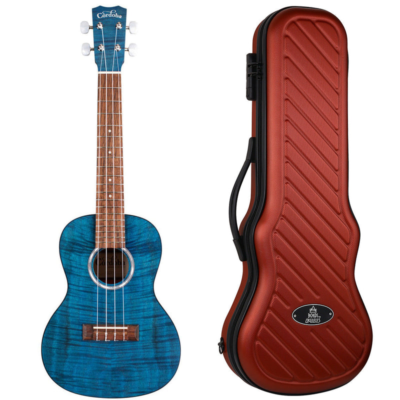 Cordoba CO-15CFMSB Concert Ukulele - Sapphire Blue