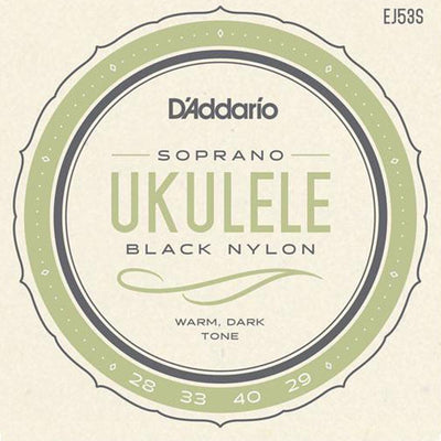 D'Addario Pro Arte Rectified Black Nylon Ukulele Strings for Soprano