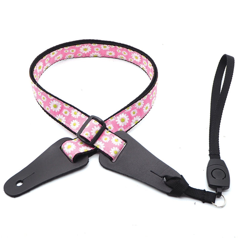 Ukulele Strap - Made in Australia - Cosmos Pink