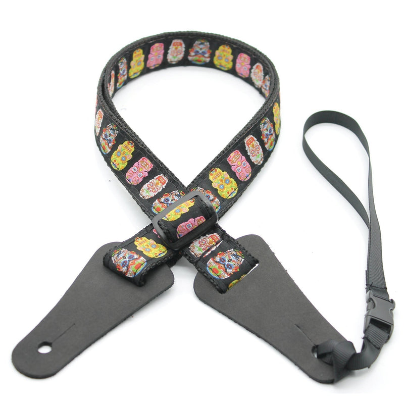 Ukulele Strap - Made in Australia - Day of the Dead