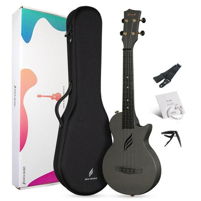 Enya Nova U Carbon Concert Ukulele - Black