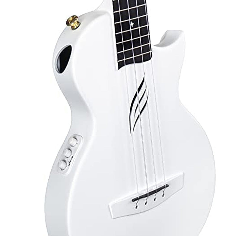 Enya Nova U Carbon Concert Ukulele - Electric - White