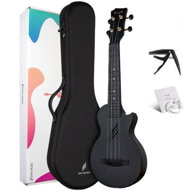Enya Nova U Carbon Soprano Ukulele - Black