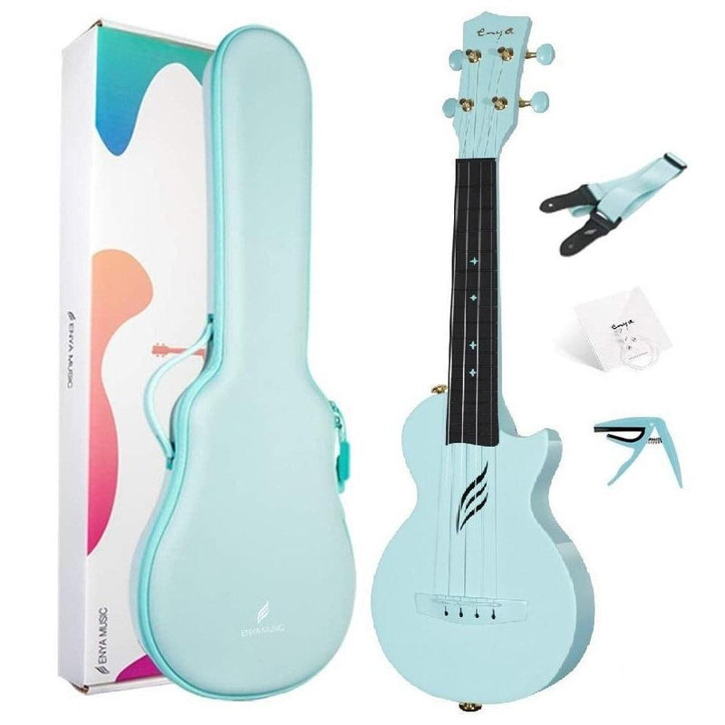 Enya Nova U Carbon Soprano Ukulele - Blue
