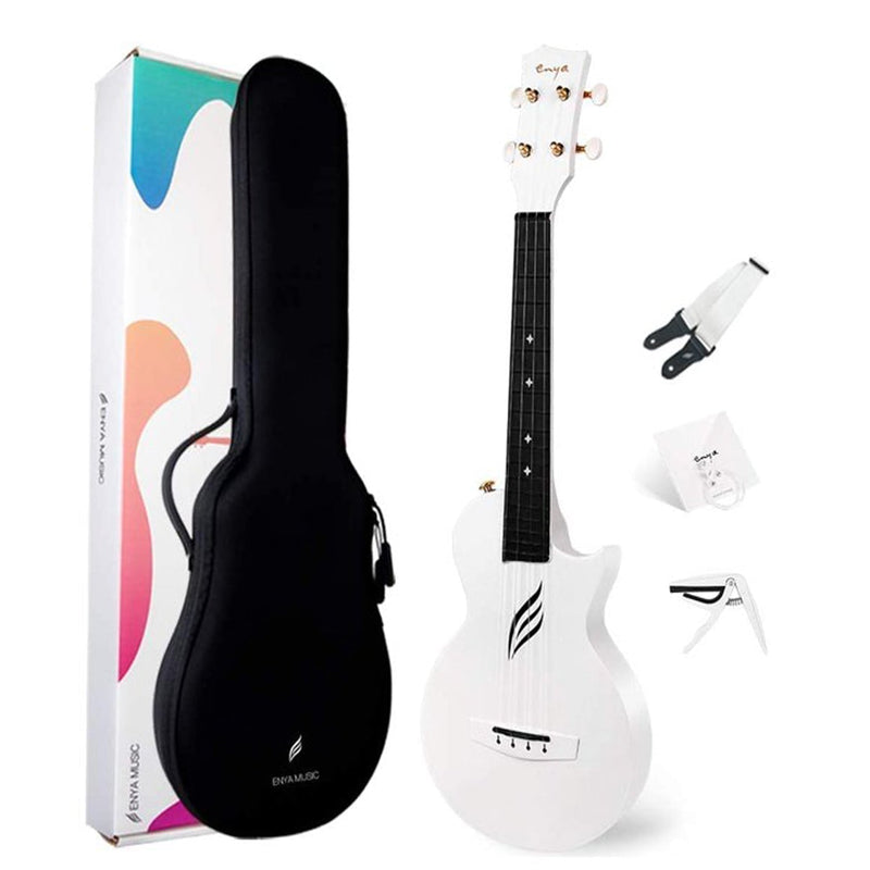 Enya Nova U Carbon Soprano Ukulele - White