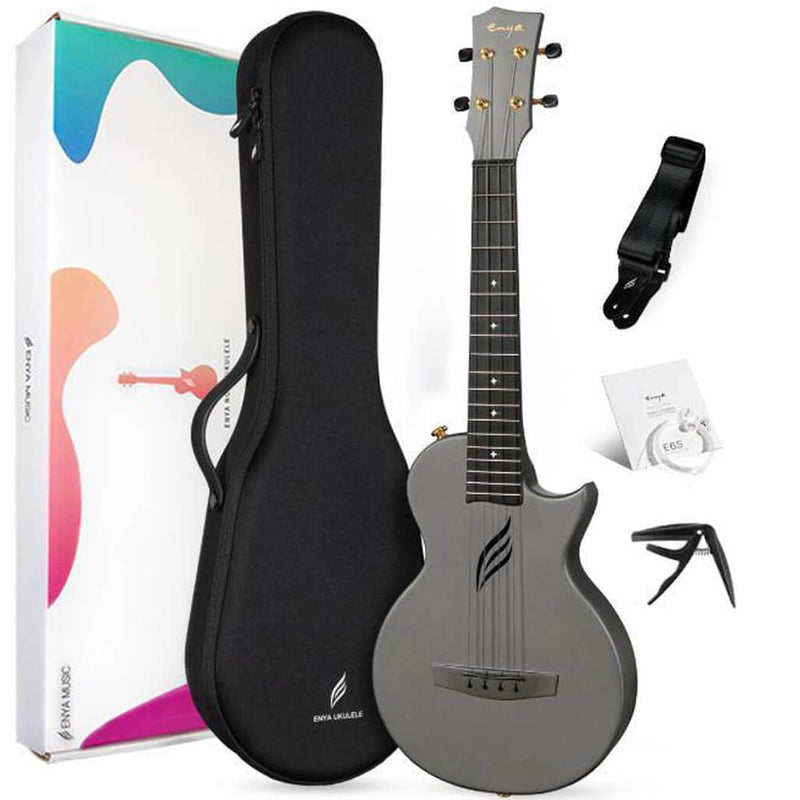 Enya Nova U Carbon Tenor Pro Ukulele - Black