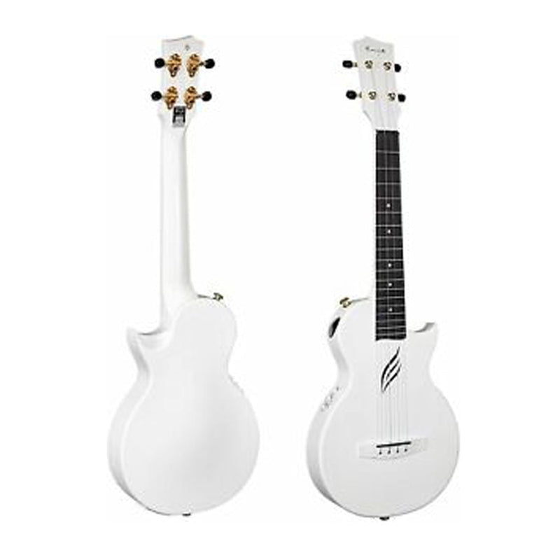 Enya Nova U Carbon Tenor Pro White Electric Ukulele