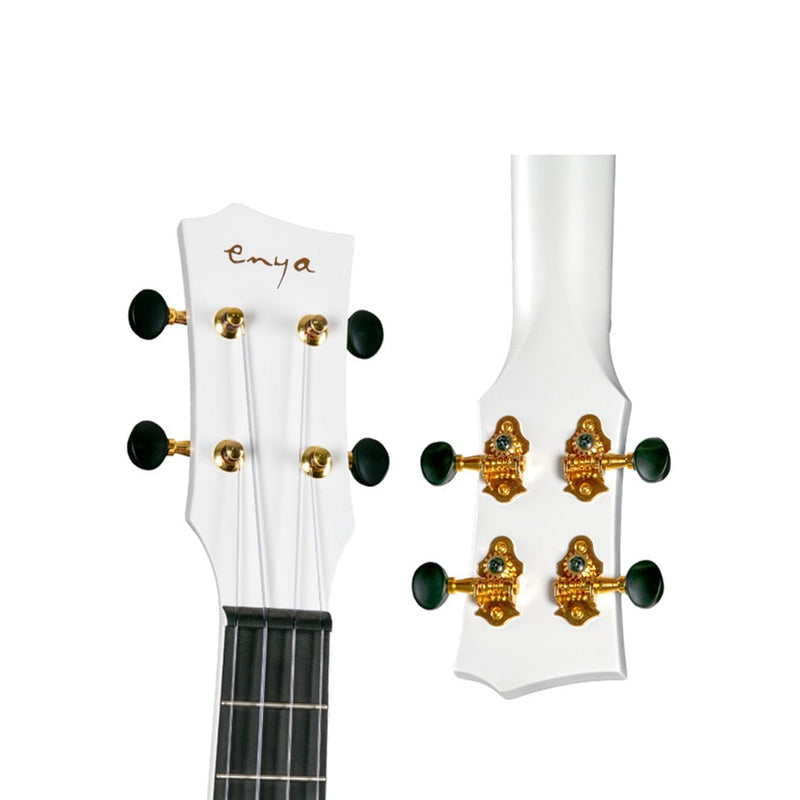 Enya Nova U Carbon Tenor Pro White Electric Ukulele