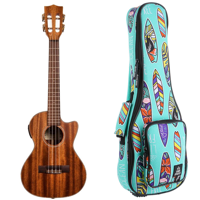Kala All Solid Mahogany Cutaway Tenor Electric Ukulele