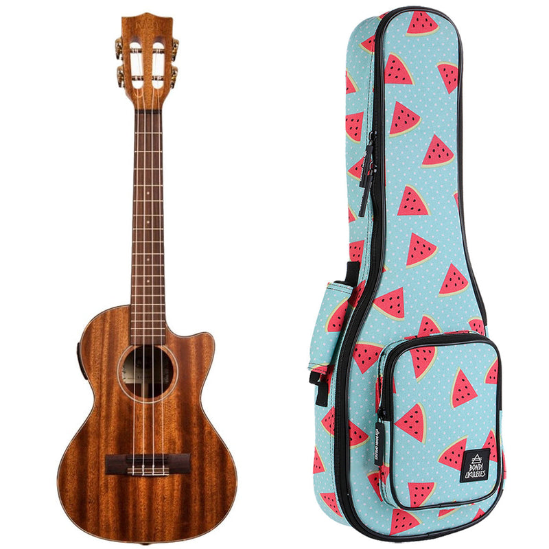 Kala All Solid Mahogany Cutaway Tenor Electric Ukulele