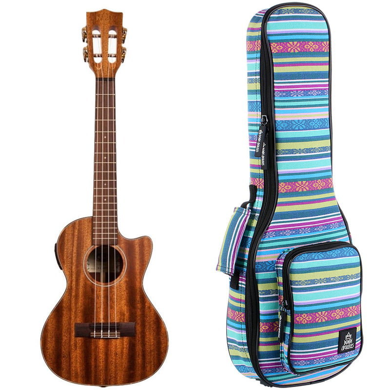 Kala All Solid Mahogany Cutaway Tenor Electric Ukulele