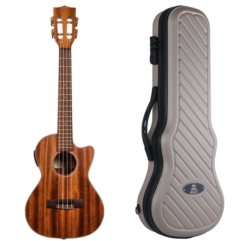 Kala All Solid Mahogany Cutaway Tenor Electric Ukulele