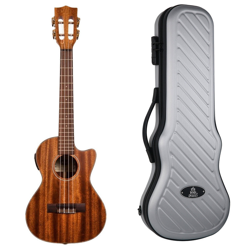 Kala All Solid Mahogany Cutaway Tenor Electric Ukulele