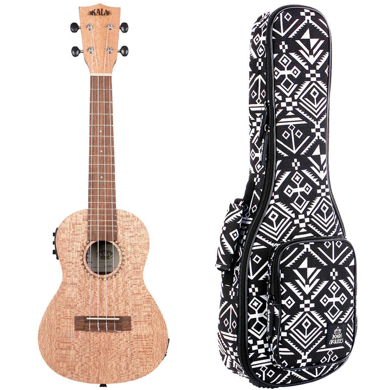 Kala Burled Meranti Concert Electric Ukulele